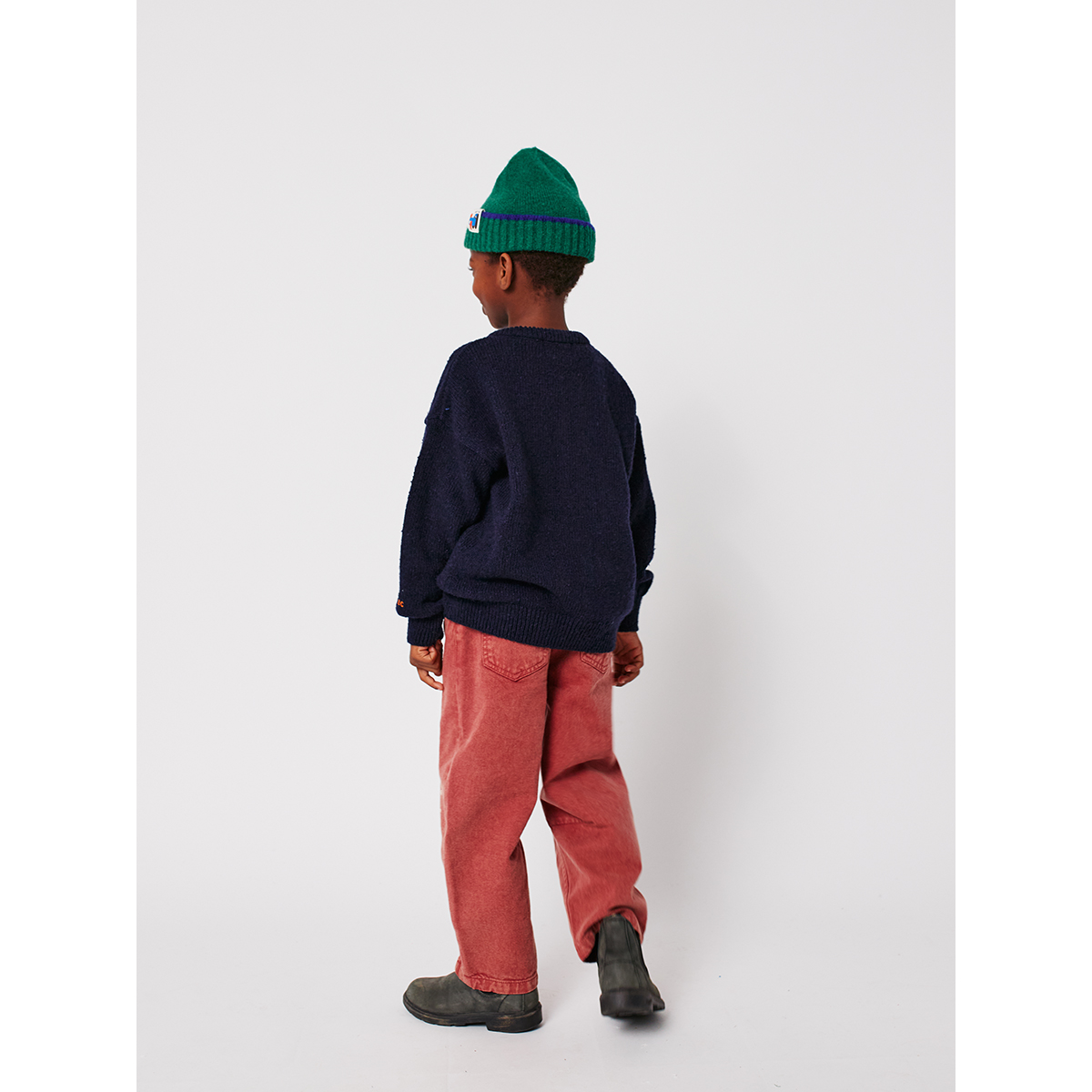 Bobo Choses Gebreid wollen vest La Oca