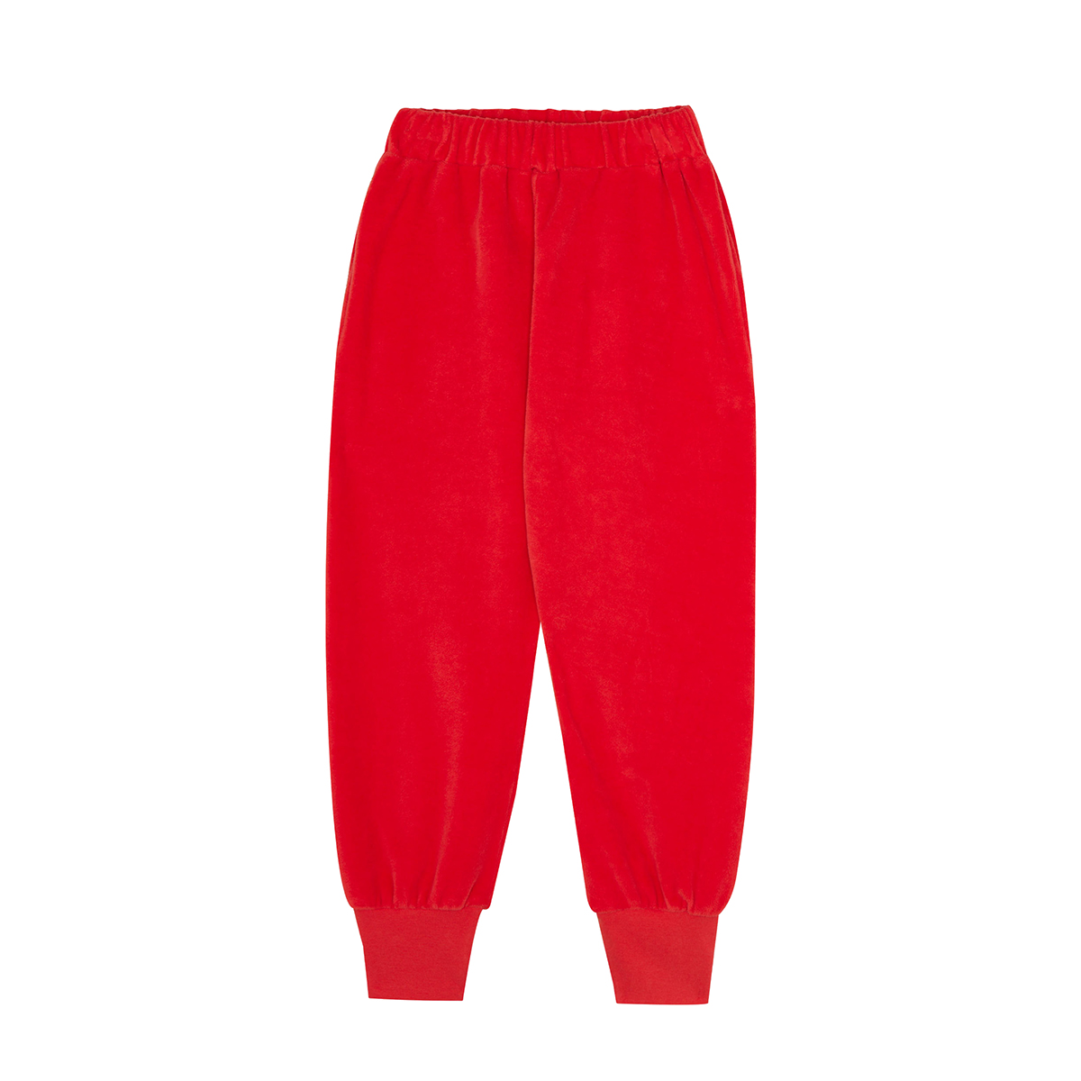 The Campamento Red Velours Jogger