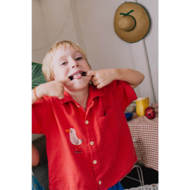 Lotiekids blouse Skating Seagull - Red
