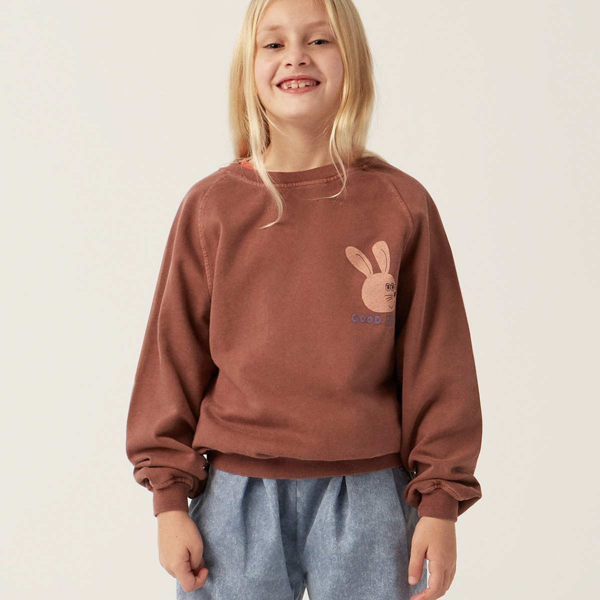 The Campamento Rabbit sweatshirt  -  Purple Brown