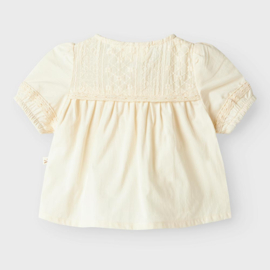 Lil Atelier Daisy baby blouse - Turtledove