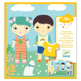 Djeco herbruikbare stickers Kleding DJ09070 | 18m+