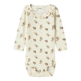 Lil Atelier | Newborn | Gavo Els body Turtledove Olive a.o.p.