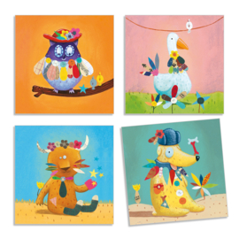 Djeco Creatief met Stickers Dieren - DJ08932 - 3-6 jaar