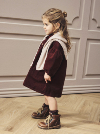 Lil Atelier Obert Corduroy Jurk  -  Hot Chocolate