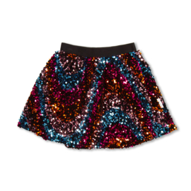 Petit Blush Sequins Skirt  -  Multi Color
