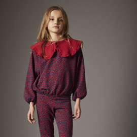 Cozmo Genoa Sweater  -  Red Animal print