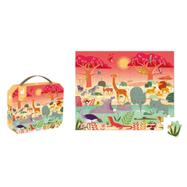 Janod Puzzel Het Dierenreservaat 54 stukjes | 5+