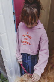 Sproet & Sprout | Cropped hoodie sweatshirt | Purple pink