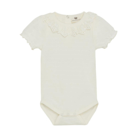 Enfant off white body met broderie