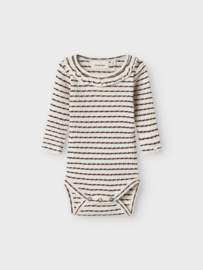 Lil Atelier Osophia body  -  Hot Chocolate Gestreept