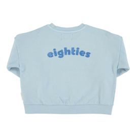 Piupiuchick sweatshirt lichtblauw - Wave print