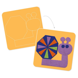 Djeco Vilt Collage knutselset dieren DJ00085 | 18m+