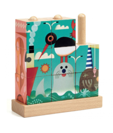 Djeco houten blokken puzzel Puzz-up  Sea (3+)