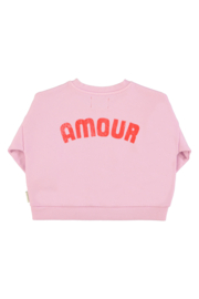 Piupiuchick sweatshirt - lila met rode hart print