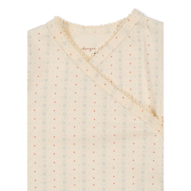 Konges Slojd newborn onesie Fete de Fleur
