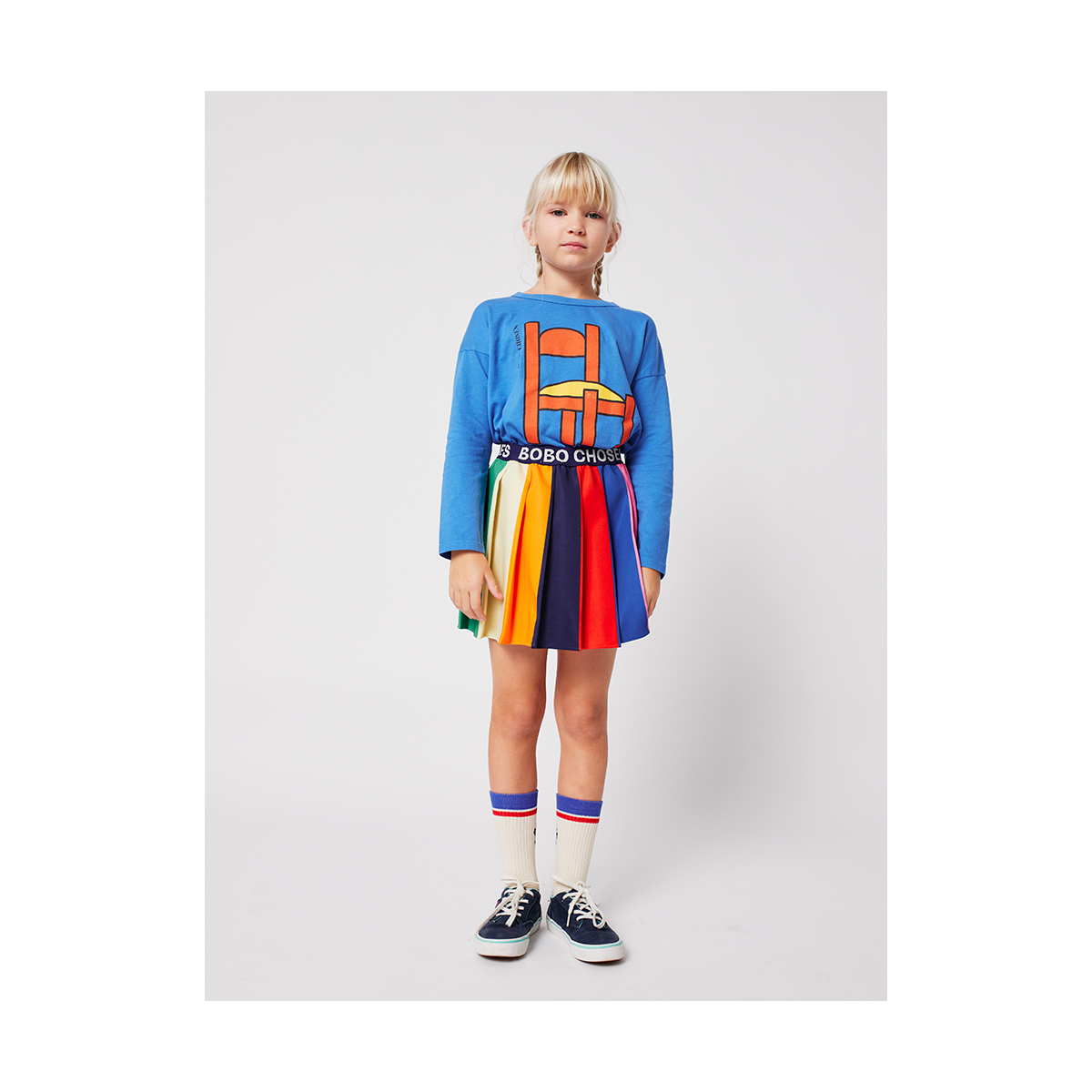 Bobo Choses  Geplooide Color Block Rok