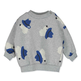 Lotiekids Baby Sweatshirt Chill Dog - Grey Mélange