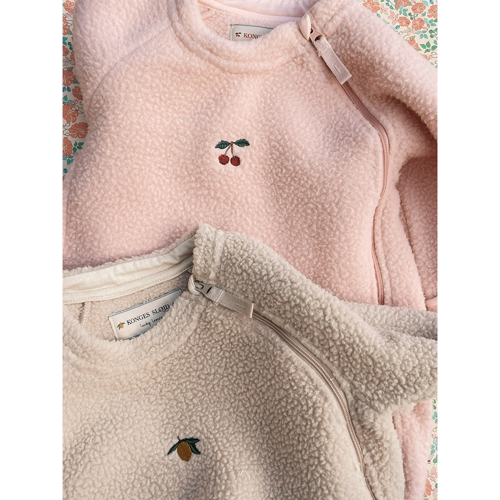 Konges Slojd Safa onesie   -  Smoke Rose