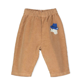 Lotiekids Corduroy babybroekje Chill Dog  -  Toasted