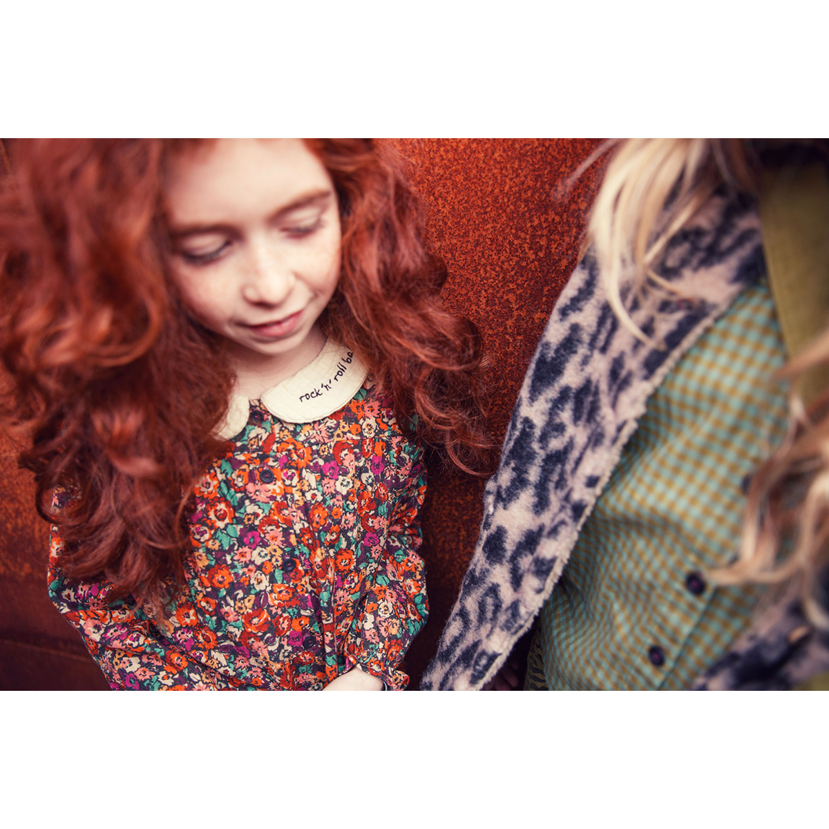 Piupiuchick Blouse  met Peter Pan kraag -  Flowers