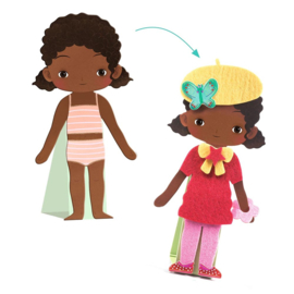 Djeco Aankleedpoppetjes Soft Dress Up DJ00086 | 3-6 jaar