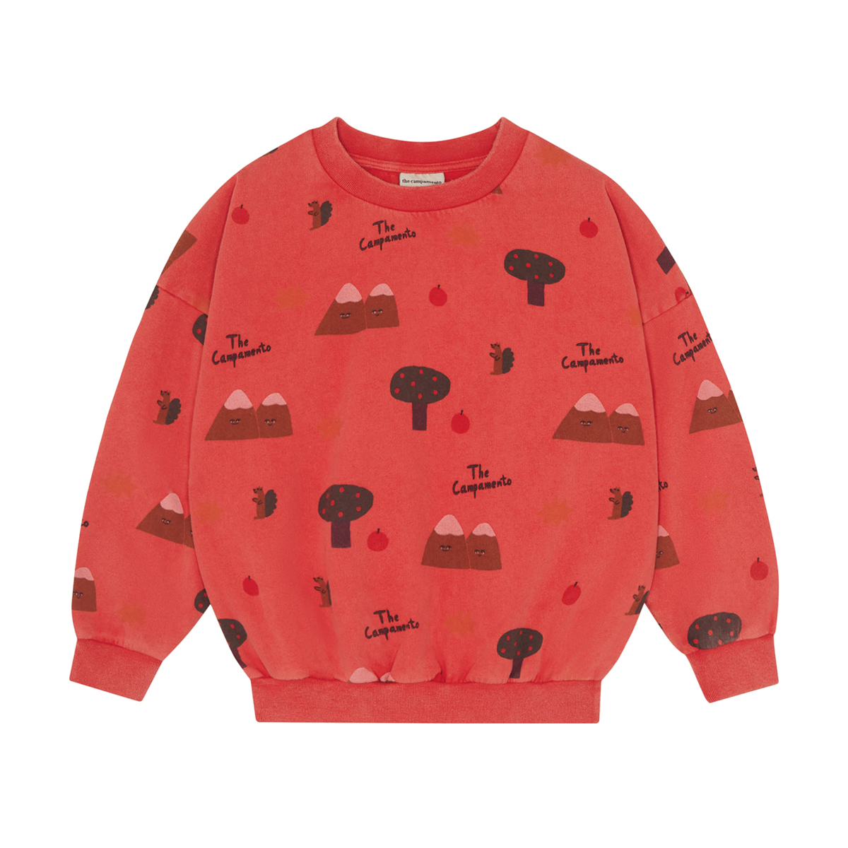 The Campamento Mountains sweatshirt  -  Red