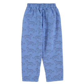 Piupiuchick unisex broek -  blauw met tijgers