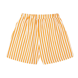 The Campamento | Orange striped shorts