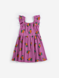 Bobo Choses - Tangerine all over ruffled dress