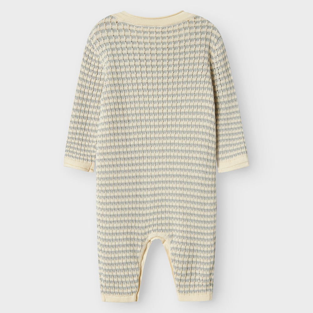 Lil Atelier newborn Knit Suit Nelson  -  Pigeon