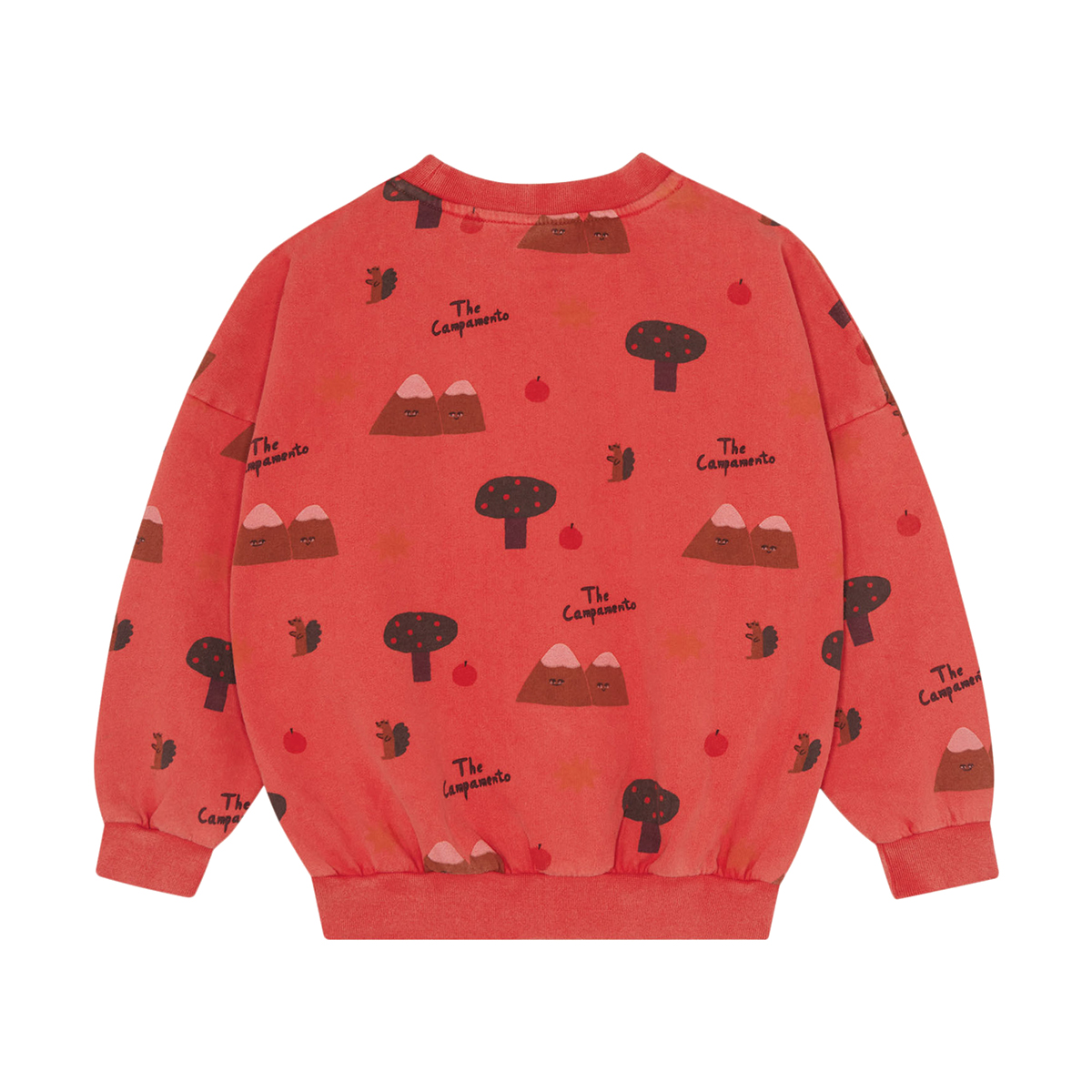 The Campamento Mountains sweatshirt  -  Red