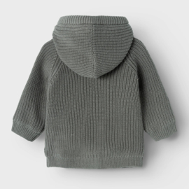 Lil Atelier | Newborn | Nalo knit jacket Pewter