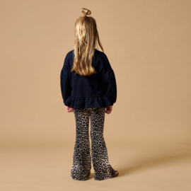 Petit Blush Bowie Flared Pants  -  Leopard