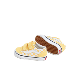 Vans Kids kindersneakers TD Old Skool V Checkerboard - Medium Yellow