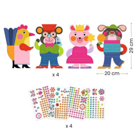 Djeco Knutselset Creëren met Stickers Sparkle DJ00090 | 3-6 jaar