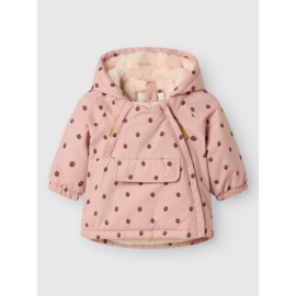 Lil Atelier Baby Winterjas LaSnow05 - AOP Ladybug