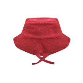 Phil & Phae | Frotté sun hat slub | Deep coral