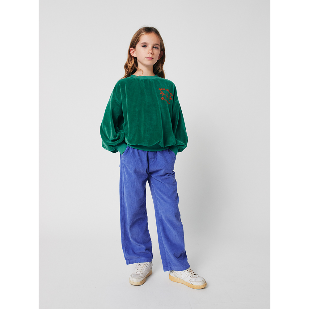 Bobo Choses Have Fun velvet sweatshirt