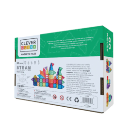 Cleverclixx | Magnetische tegels | Original Pack Intense | 60 stuks