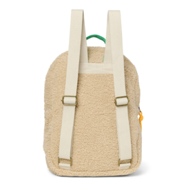 Studio Noos Teddy Midi Rugzak -  Ecru + Cobalt