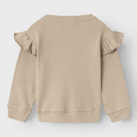 Lil Atelier | Sophia longsleeve top | Travertine