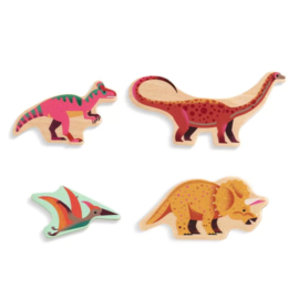 Djeco Houten puzzel dinosaurussen Puzzlo Dino DJ01832 | 2+