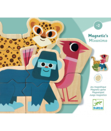 Djeco houten magneetpuzzels Mixanimo (2+)