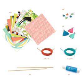 Djeco DIY Papieren kralen armbandjes maken DJ07971 | 7-12 jaar