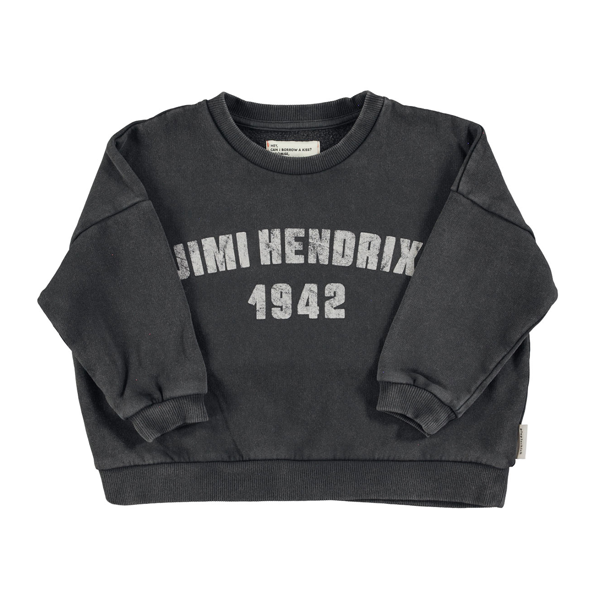 Piupiuchick Sweater  - Faded Black met Jimi Hendrix print