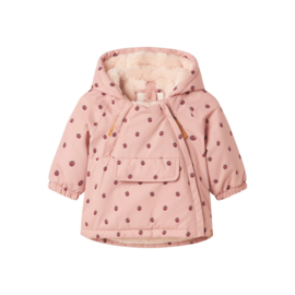 Lil Atelier Baby Winterjas LaSnow05 - AOP Ladybug