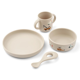 Liewood | Vivi printed tableware set | Emergency Vehicle