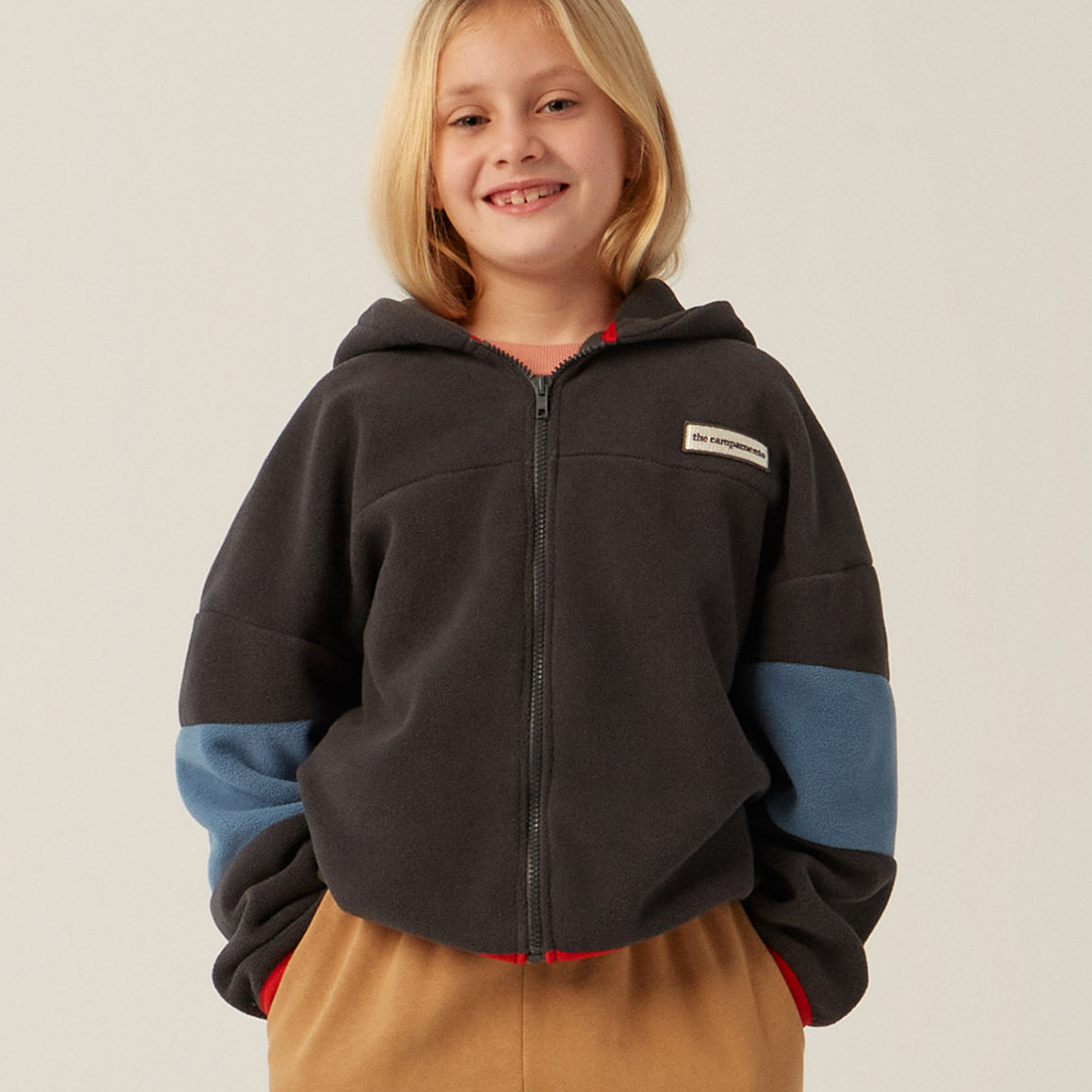 The Campamento Color Block Polar Zipped sweatshirt