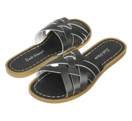 Saltwater dames Slipper Retro Black (vanaf 36)